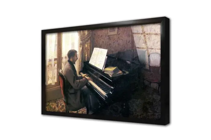 Piyano Çalan Adam | Kanvas Tablo | Cam Tablo | Mdf Tablo | B13259 - Görsel 3