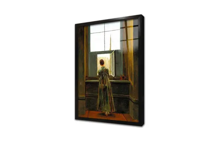 Penceredeki Kadın Caspar David Friedrich | Kanvas Tablo | Cam Tablo | Mdf Tablo | B13351 - Görsel 3