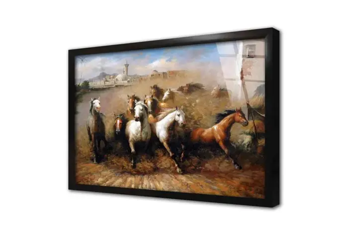Koşan Atlar | Kanvas Tablo | Cam Tablo | Mdf Tablo | B15001 - Görsel 3