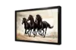 Siyah Atlar | Kanvas Tablo | Cam Tablo | Mdf Tablo | B15057 - Görsel 3
