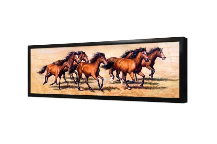 Koşan At Sürüsü | Kanvas Tablo | Cam Tablo | Mdf Tablo | B15086 - Görsel 2