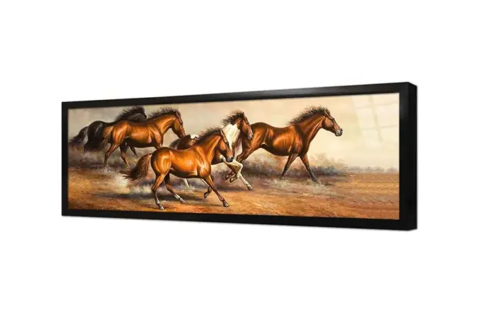 Koşan At Sürüsü | Kanvas Tablo | Cam Tablo | Mdf Tablo | B15088 - Görsel 2