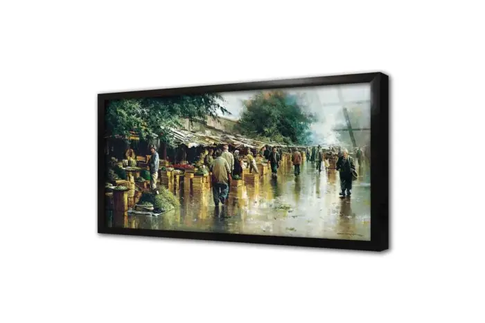 İstanbul Caddeleri İnsan | Kanvas Tablo | Cam Tablo | Mdf Tablo | B16003 - Görsel 3