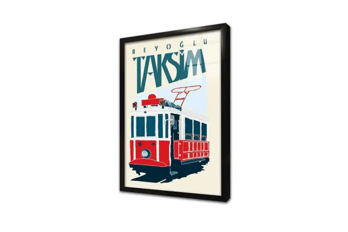 Tramvay | Kanvas Tablo | Cam Tablo | Mdf Tablo | B16273 - Görsel 3