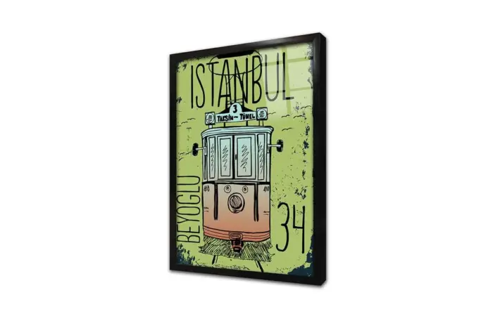 Tramvay | Kanvas Tablo | Cam Tablo | Mdf Tablo | B16300 - Görsel 3