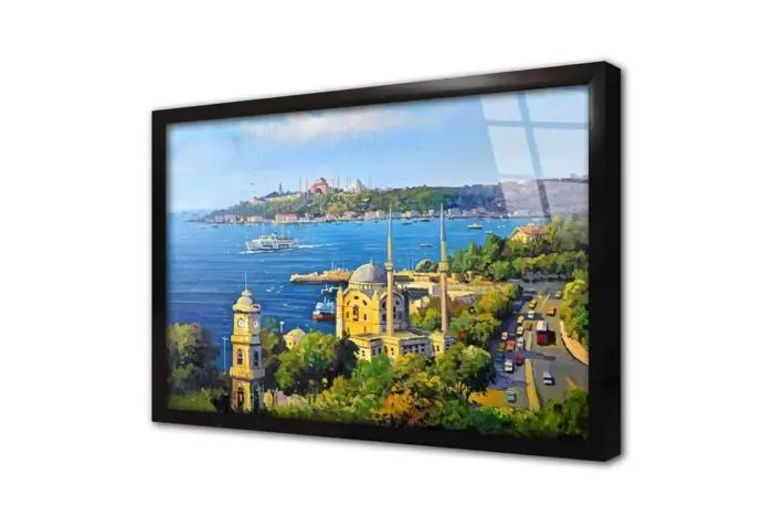 Ortaköy Cami | Kanvas Tablo | Cam Tablo | Mdf Tablo | B16340 - Görsel 3