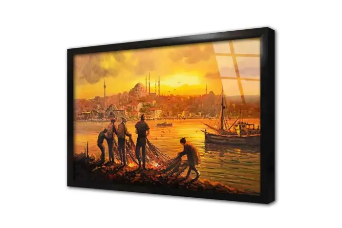 Günbatımı İstanbul | Kanvas Tablo | Cam Tablo | Mdf Tablo | B16345 - Görsel 3