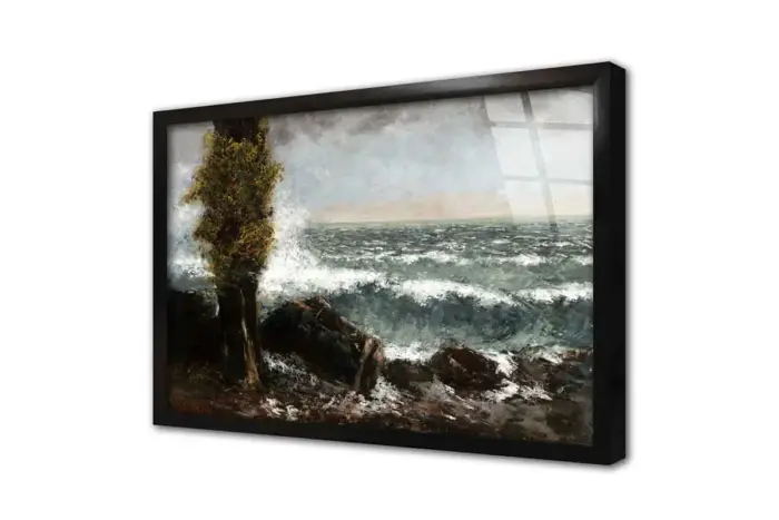 Sert Dalgalı Deniz | Kanvas Tablo | Cam Tablo | Mdf Tablo | B17057 - Görsel 3