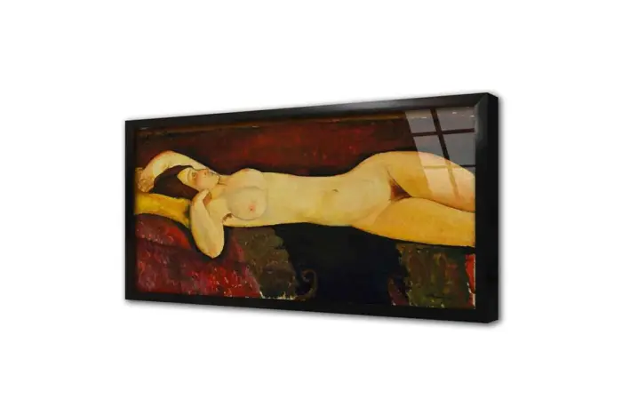 Uzanan Kadın Modigliani | Kanvas Tablo | Cam Tablo | Mdf Tablo | B19046 - Görsel 3