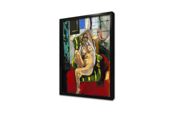Odalisque With A Tambourine | Kanvas Tablo | Cam Tablo | Mdf Tablo | B19048 - Görsel 3