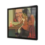 Oturan Kadın | Kanvas Tablo | Cam Tablo | Mdf Tablo | B19109 - Görsel 3