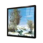 Karlar Altında Kalmış Nehir Manzaralı | Kanvas Tablo | Cam Tablo | Mdf Tablo | B20055 - Görsel 3