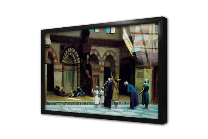 Osmanlı Dönemi Cami Avlusu | Kanvas Tablo | Cam Tablo | Mdf Tablo | B21142 - Görsel 3