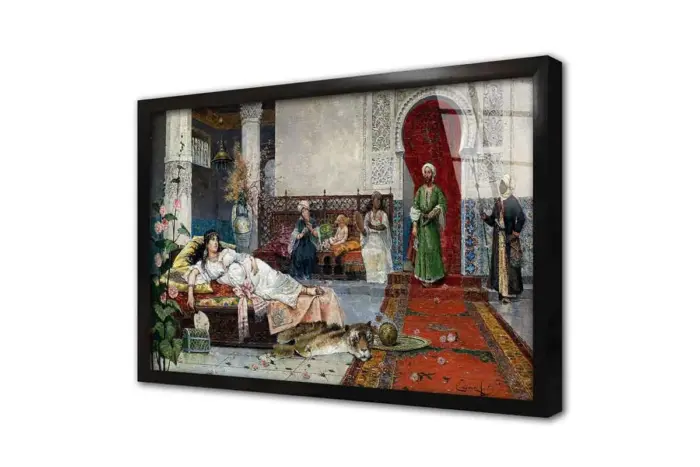 Oryantalist Sultan Ve Padişah | Kanvas Tablo | Cam Tablo | Mdf Tablo | B21334 - Görsel 3