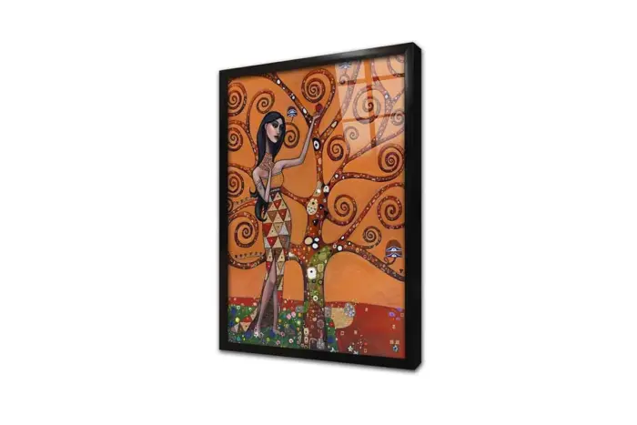 Çini Desenli Hayat Ağacı | Kanvas Tablo | Cam Tablo | Mdf Tablo | B22029 - Görsel 3