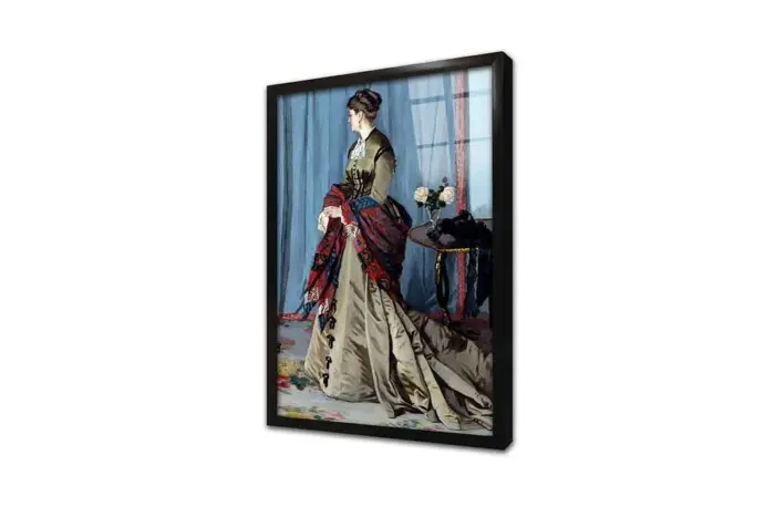 Portrait Of Madame Gaudibert C Monet | Kanvas Tablo | Cam Tablo | Mdf Tablo | B22089 - Görsel 3