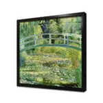 Water Lilies And Japanese Bridge | Kanvas Tablo | Cam Tablo | Mdf Tablo | B22122 - Görsel 3