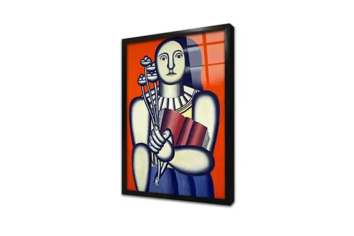 Woman With A Book | Kanvas Tablo | Cam Tablo | Mdf Tablo | B22281 - Görsel 3