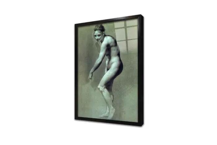 Female Nude Leaning | Kanvas Tablo | Cam Tablo | Mdf Tablo | B22383 - Görsel 3