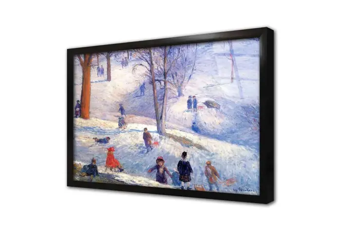 Sledding Central Park | Kanvas Tablo | Cam Tablo | Mdf Tablo | B22393 - Görsel 3