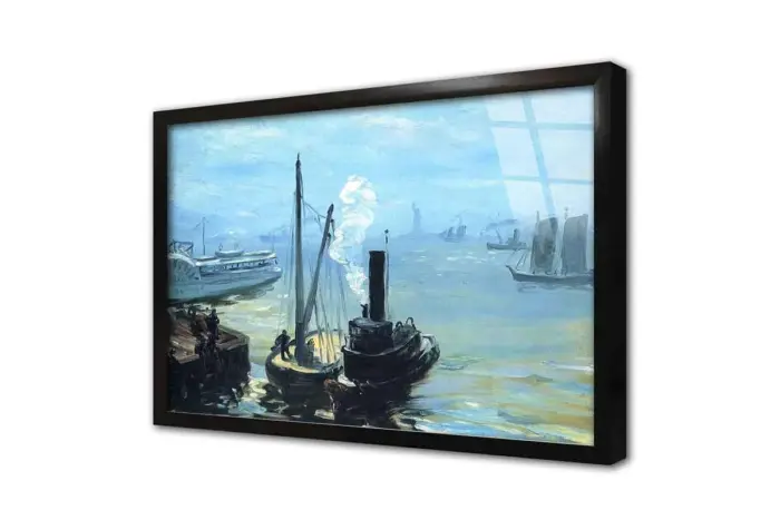 Tugboat And Lighter | Kanvas Tablo | Cam Tablo | Mdf Tablo | B22415 - Görsel 3