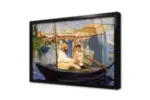 Monet Teknede Resim Yapıyor Manet | Kanvas Tablo | Cam Tablo | Mdf Tablo | B22612 - Görsel 3