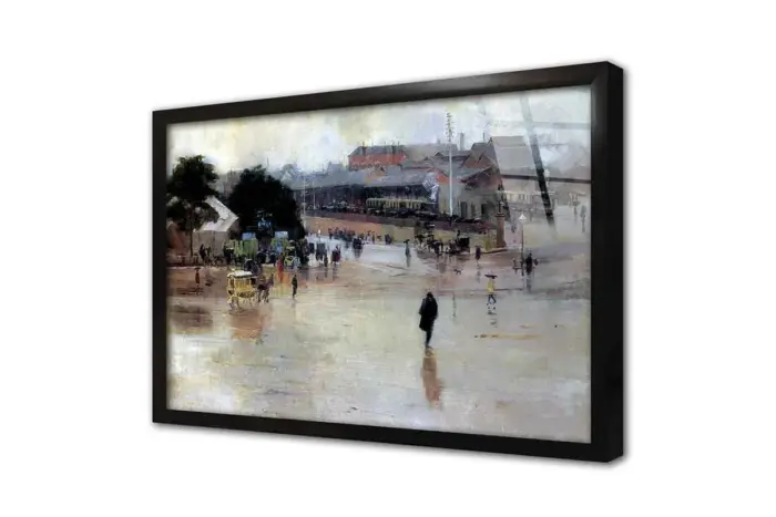 Kasaba Meydanı | Kanvas Tablo | Cam Tablo | Mdf Tablo | B23034 - Görsel 3