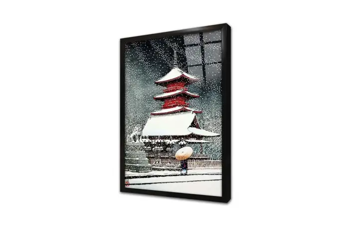 Japonyada Kış | Kanvas Tablo | Cam Tablo | Mdf Tablo | B31013 - Görsel 3