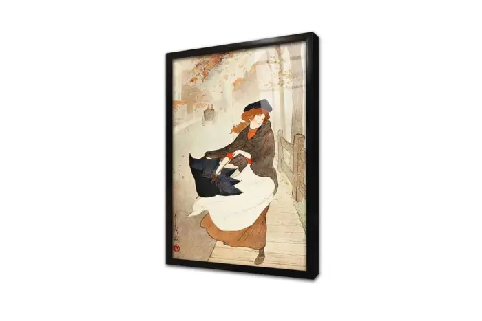 Japon Kadın | Kanvas Tablo | Cam Tablo | Mdf Tablo | B31031 - Görsel 3