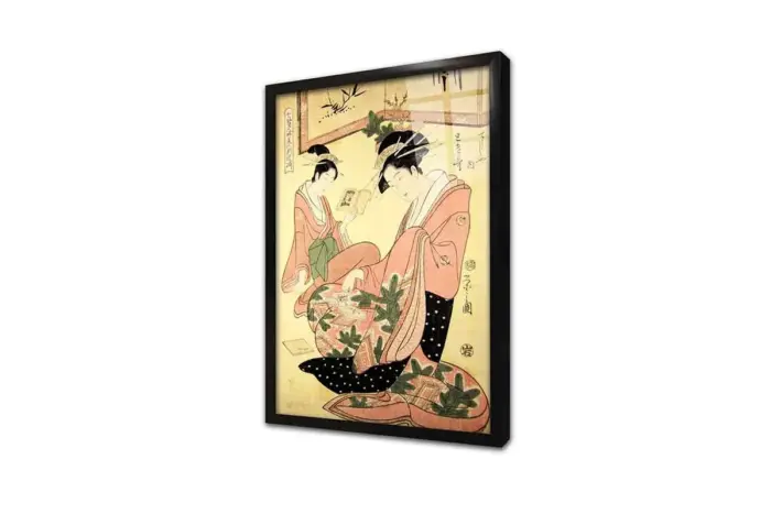 Japon Kadın | Kanvas Tablo | Cam Tablo | Mdf Tablo | B31039 - Görsel 3