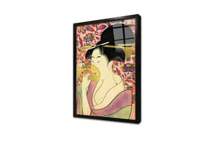 Japon Kadın | Kanvas Tablo | Cam Tablo | Mdf Tablo | B31042 - Görsel 3