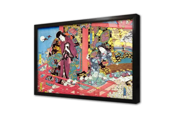Renkli Geleneksel Japon Sanatı | Kanvas Tablo | Cam Tablo | Mdf Tablo | B31045 - Görsel 3