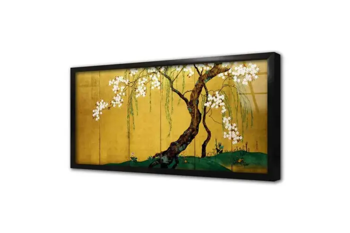 Beyaz Çiçekli Ağaç | Kanvas Tablo | Cam Tablo | Mdf Tablo | B31055 - Görsel 3