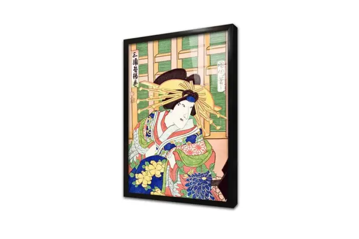 Japon Kadın | Kanvas Tablo | Cam Tablo | Mdf Tablo | B31060 - Görsel 3