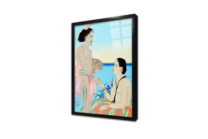 Japon Kadın | Kanvas Tablo | Cam Tablo | Mdf Tablo | B31069 - Görsel 3