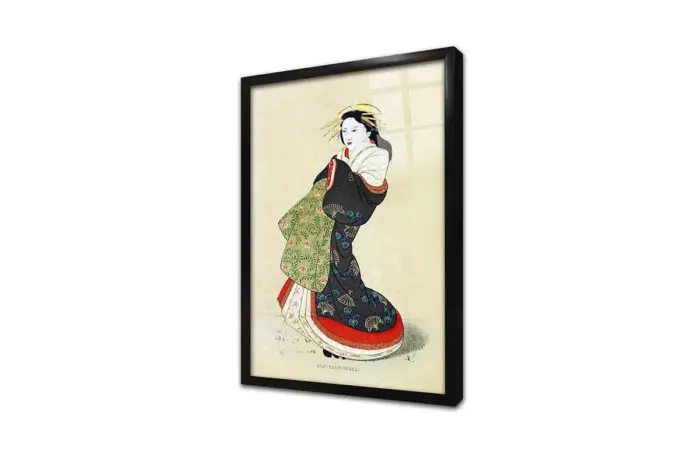 Japon Kadın | Kanvas Tablo | Cam Tablo | Mdf Tablo | B31076 - Görsel 3