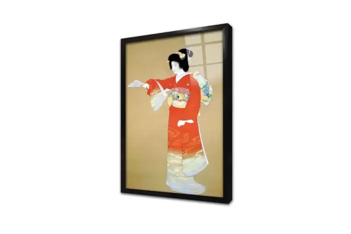 Japon Kadın | Kanvas Tablo | Cam Tablo | Mdf Tablo | B31077 - Görsel 3