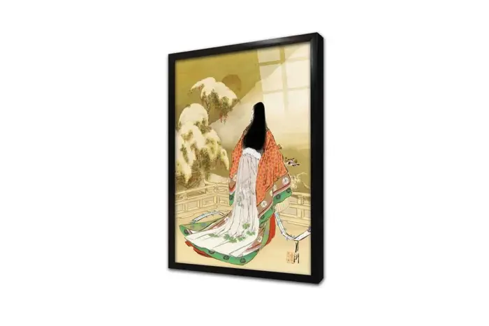 Japon Kadın | Kanvas Tablo | Cam Tablo | Mdf Tablo | B31087 - Görsel 3