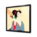 Japon Kadın | Kanvas Tablo | Cam Tablo | Mdf Tablo | B31095 - Görsel 3