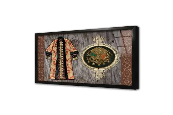 Osmanlı Arması Ve Kaftan 1 | Kanvas Tablo | Cam Tablo | Mdf Tablo | B32006 - Görsel 3