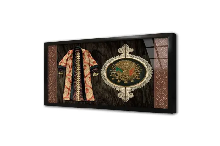 Osmanlı Arması Ve Kaftan 2 | Kanvas Tablo | Cam Tablo | Mdf Tablo | B32007 - Görsel 3