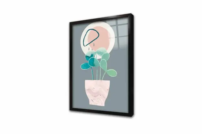 Line Art Çiçek Iv | Kanvas Tablo | Cam Tablo | Mdf Tablo | B33019 - Görsel 3