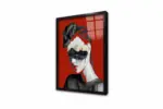 İstanbul Kadın Manipülasyon Kırmızı | Kanvas Tablo | Cam Tablo | Mdf Tablo | B33028 - Görsel 3