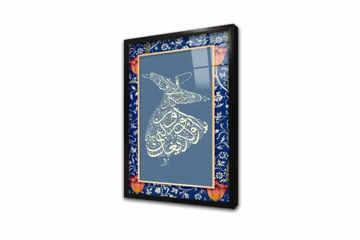 Semazen Açık Mavi | Kanvas Tablo | Cam Tablo | Mdf Tablo | B33070 - Görsel 3