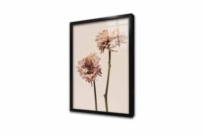 İkili Çiçek | Kanvas Tablo | Cam Tablo | Mdf Tablo | B33085 - Görsel 3