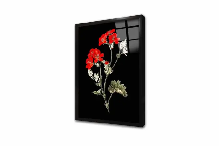 Leylekler Ve Çiçekler Üçlü Kanvas Tablo | Cam Tablo | Mdf Tablo Seti | B33142 - Görsel 9