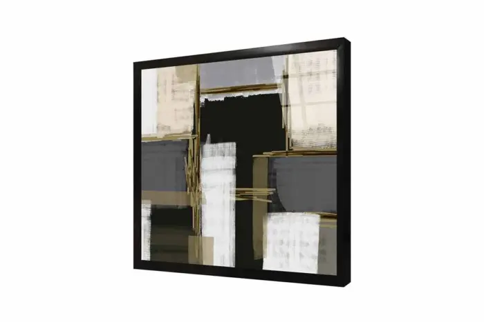 Gri Yeşil Soyut İkili Kanvas Tablo | Cam Tablo | Mdf Tablo Seti | B33152 - Görsel 7