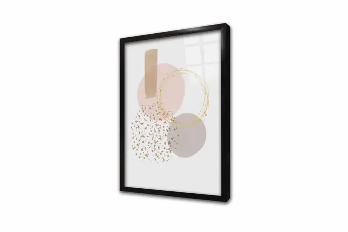 Line Art Bej Soyut İkili Kanvas Tablo | Cam Tablo | Mdf Tablo Seti | B33160 - Görsel 8