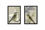 Dalda Kuşlar İkili Kanvas Tablo | Cam Tablo | Mdf Tablo Seti | B33163 - Görsel 6