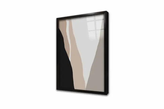 Minimalist Soyut Üçlü Kanvas Tablo | Cam Tablo | Mdf Tablo Seti | B33177 - Görsel 9
